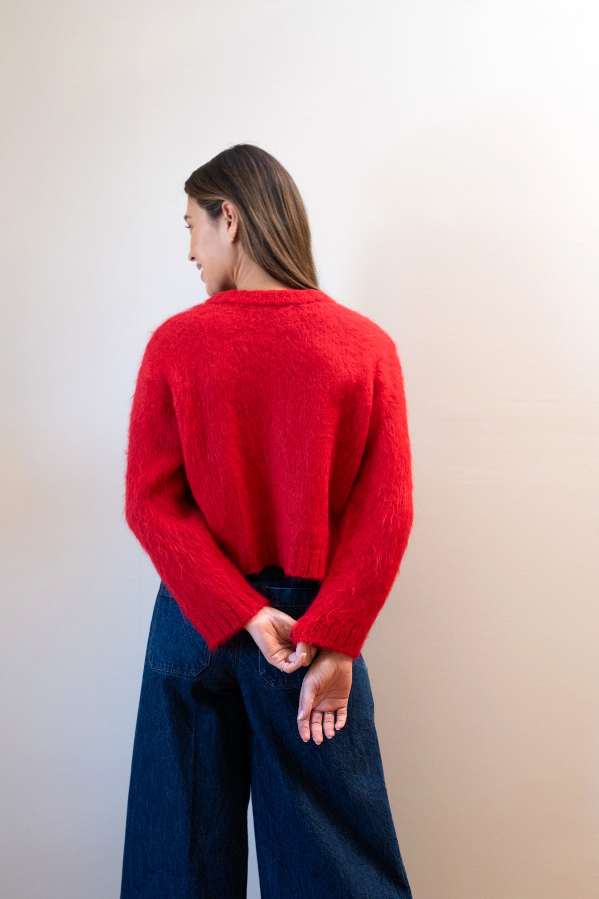 BRUSHED CARDI | piquillo