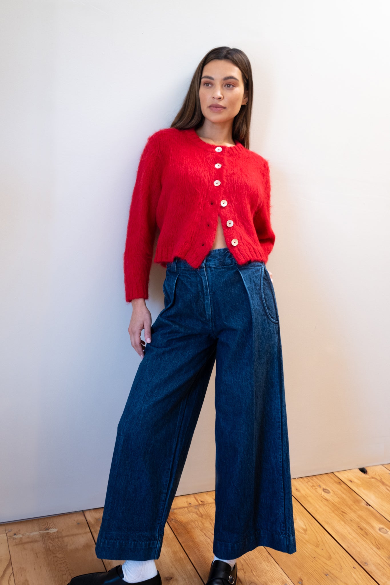 BRUSHED CARDI | piquillo