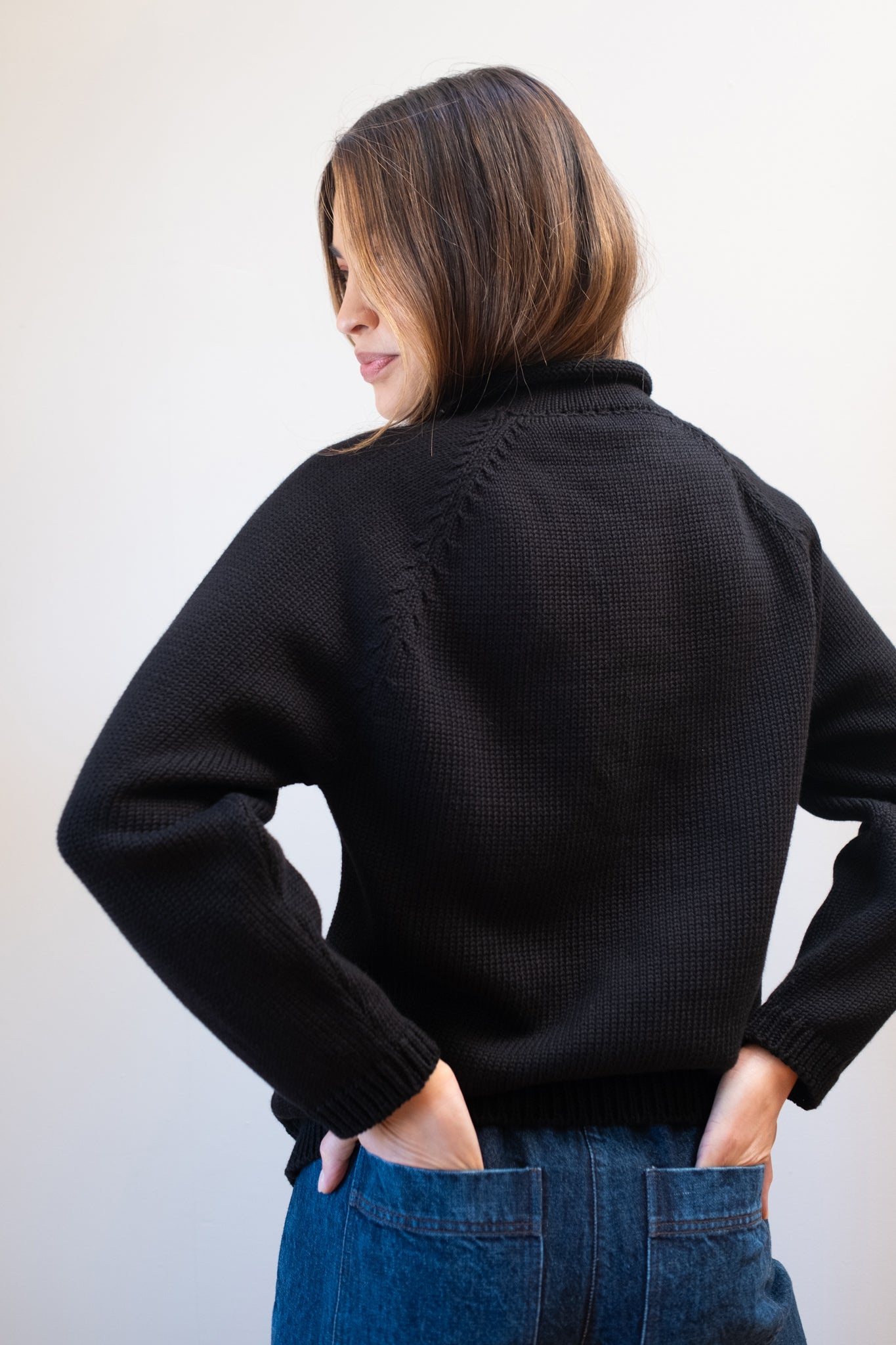 CHUNKY OVERSIZED JUMPER | noir