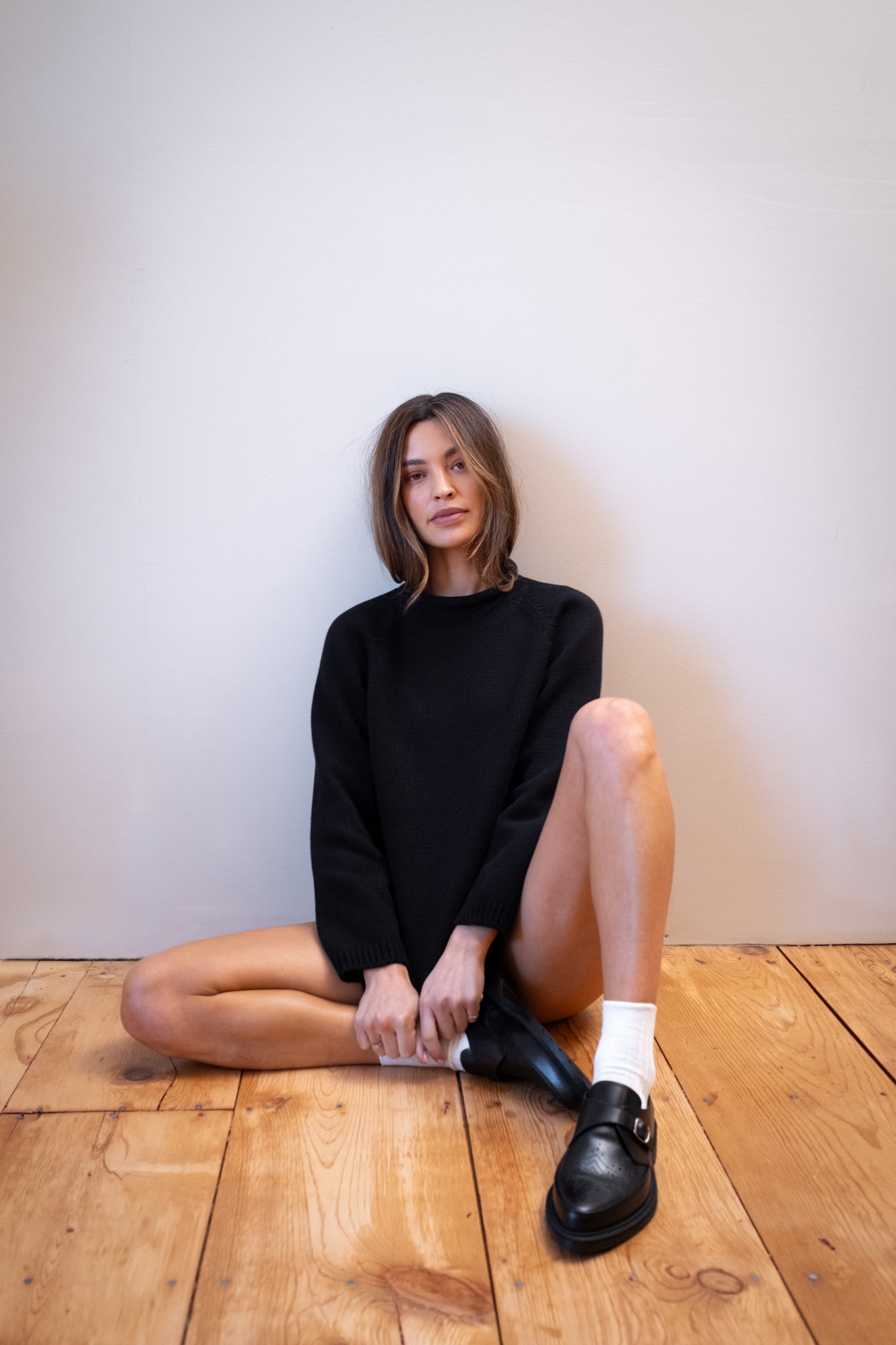 CHUNKY OVERSIZED JUMPER | noir