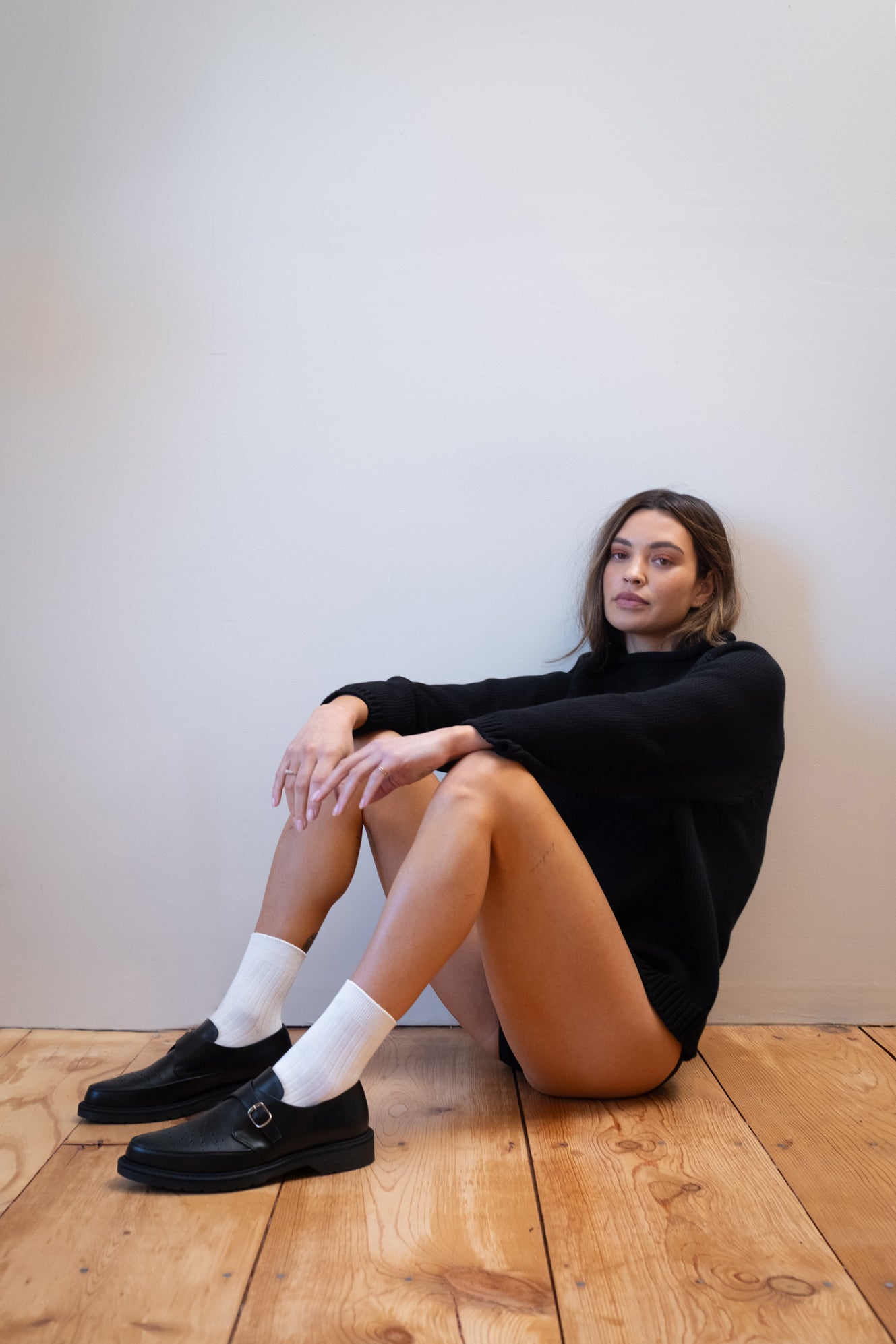 CHUNKY OVERSIZED JUMPER | noir