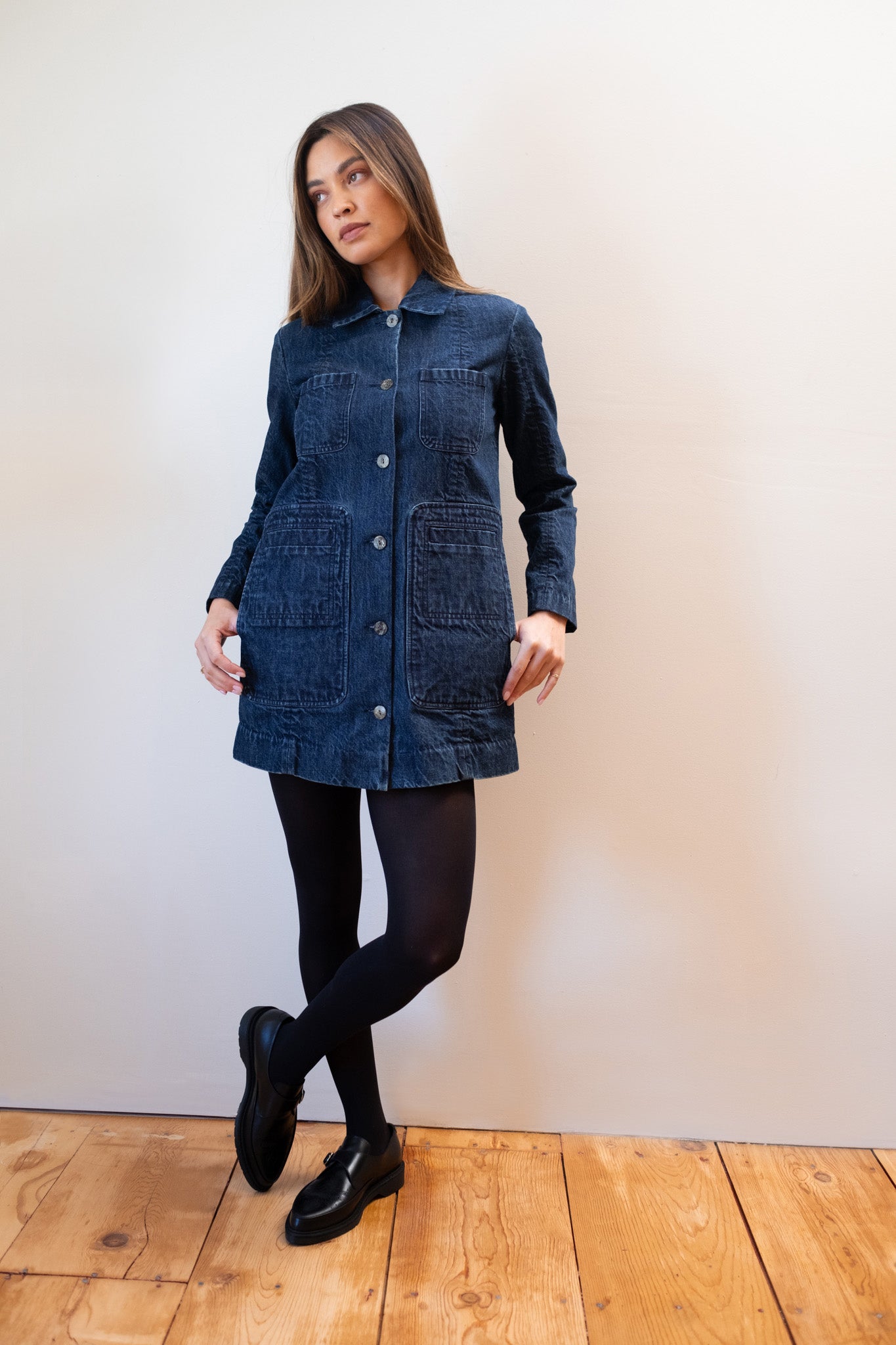 CONRAD CHORE COAT | denim | organic + earth dyed