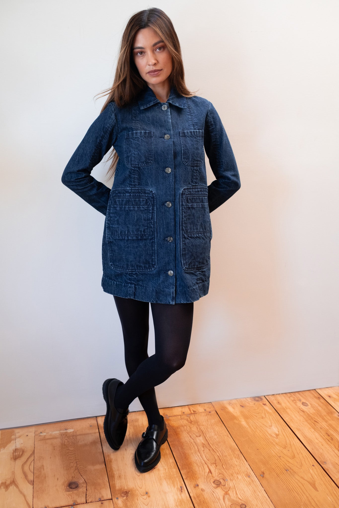 CONRAD CHORE COAT | denim | organic + earth dyed