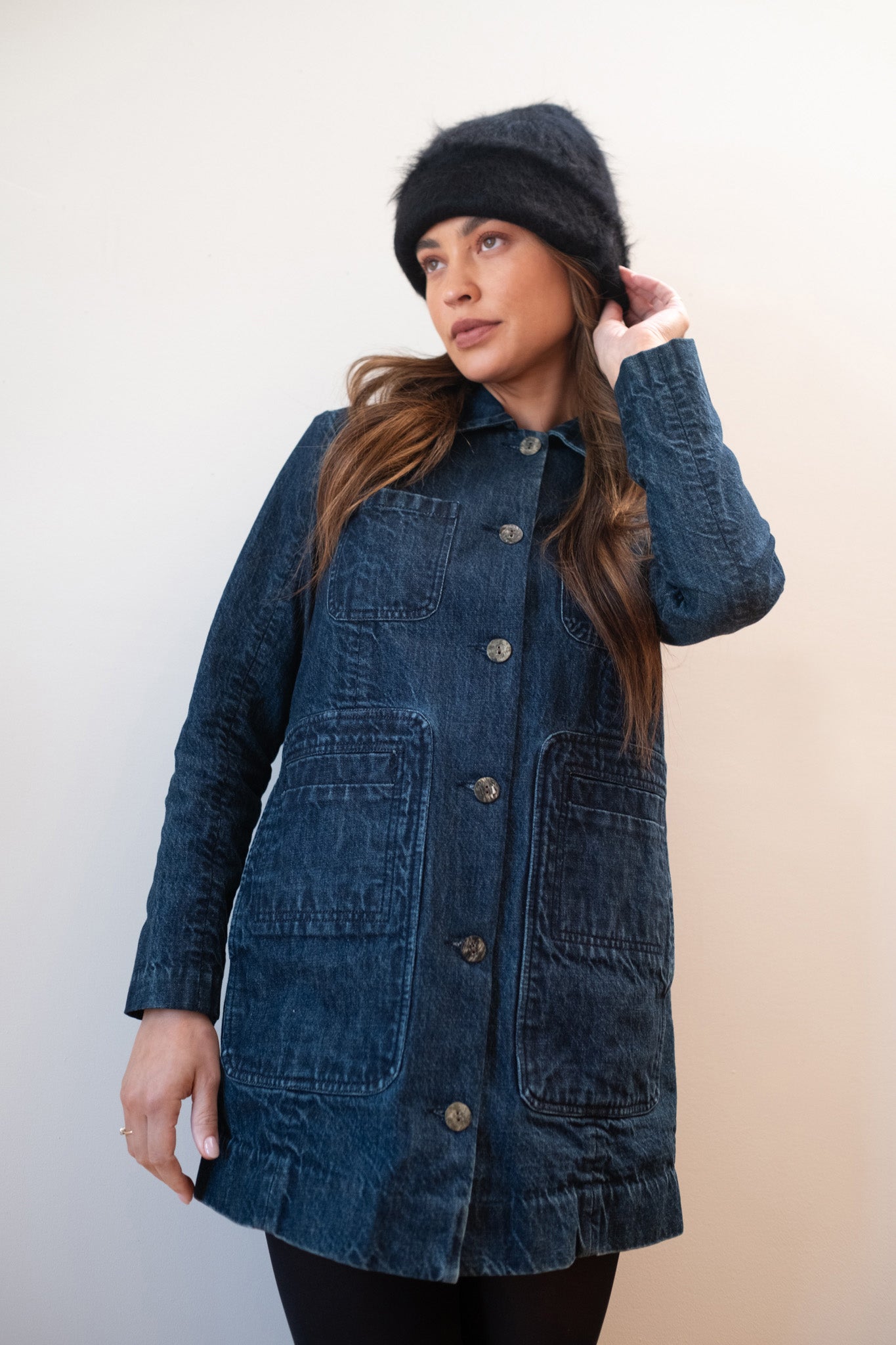 CONRAD CHORE COAT | denim | organic + earth dyed