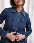 CONRAD CAR COAT | denim | organic + earth dyed
