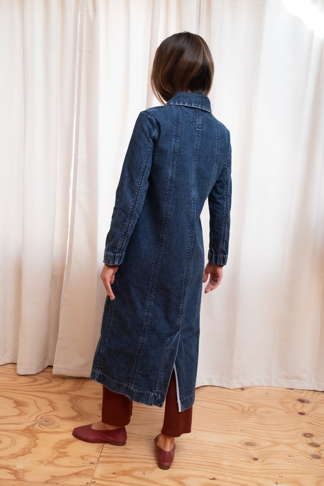 CONRAD CAR COAT | denim | organic + earth dyed