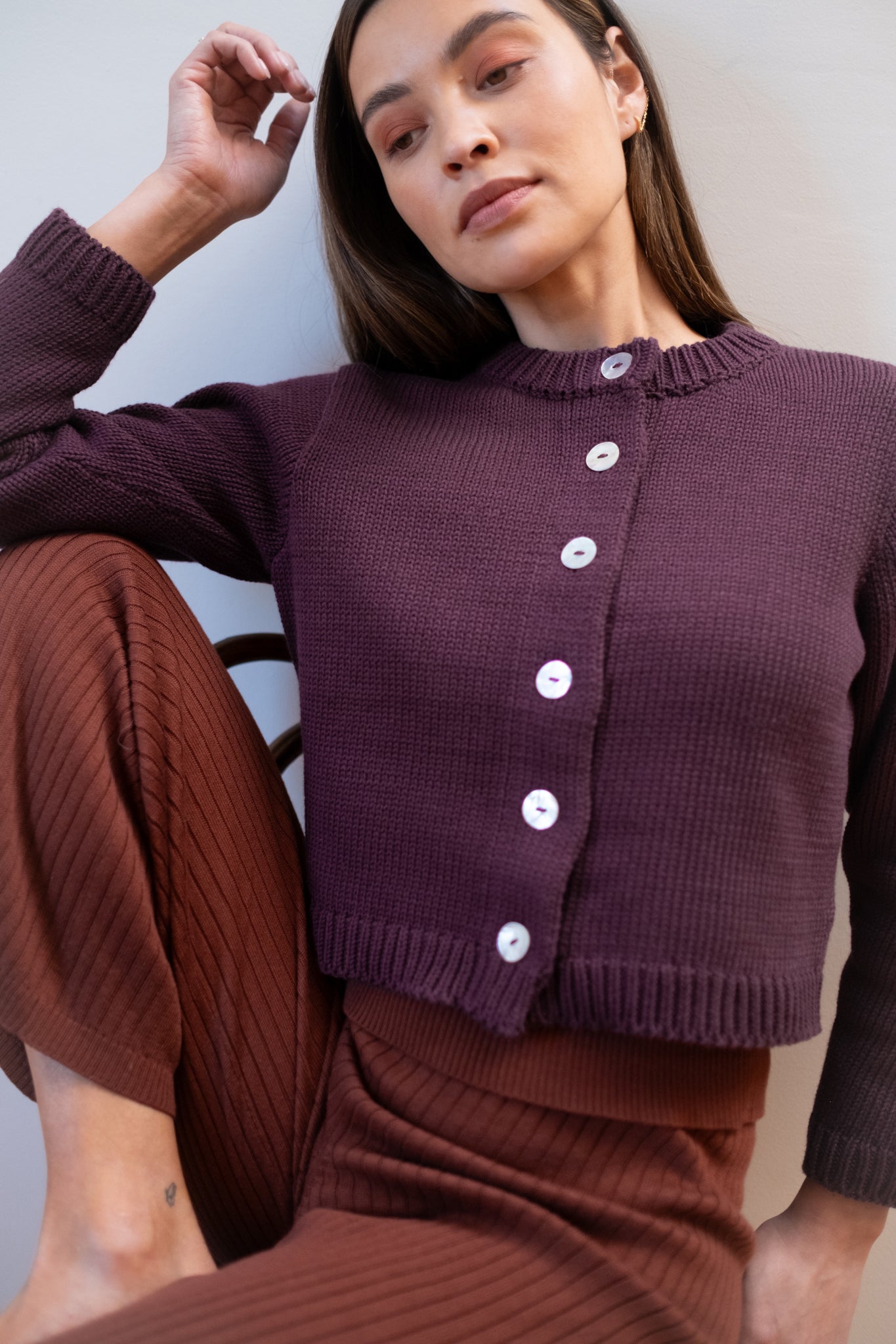CHUNKY COTTON CARDI | jam