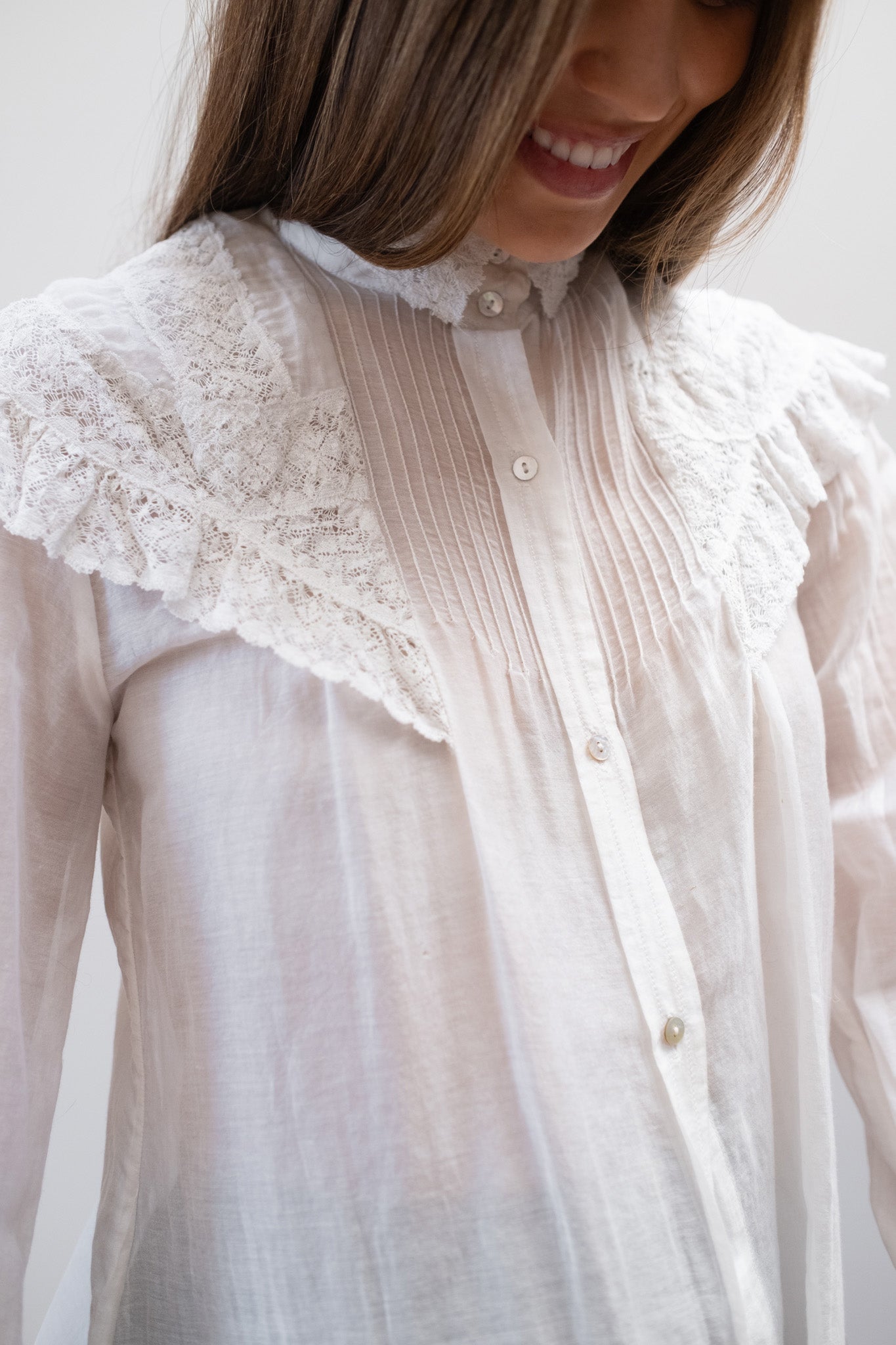 MAYA BLOUSE | bone | organic