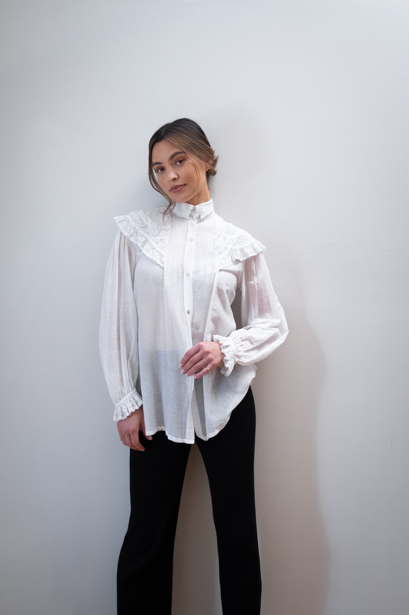 MAYA BLOUSE | bone | organic