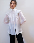 MAYA BLOUSE | bone | organic