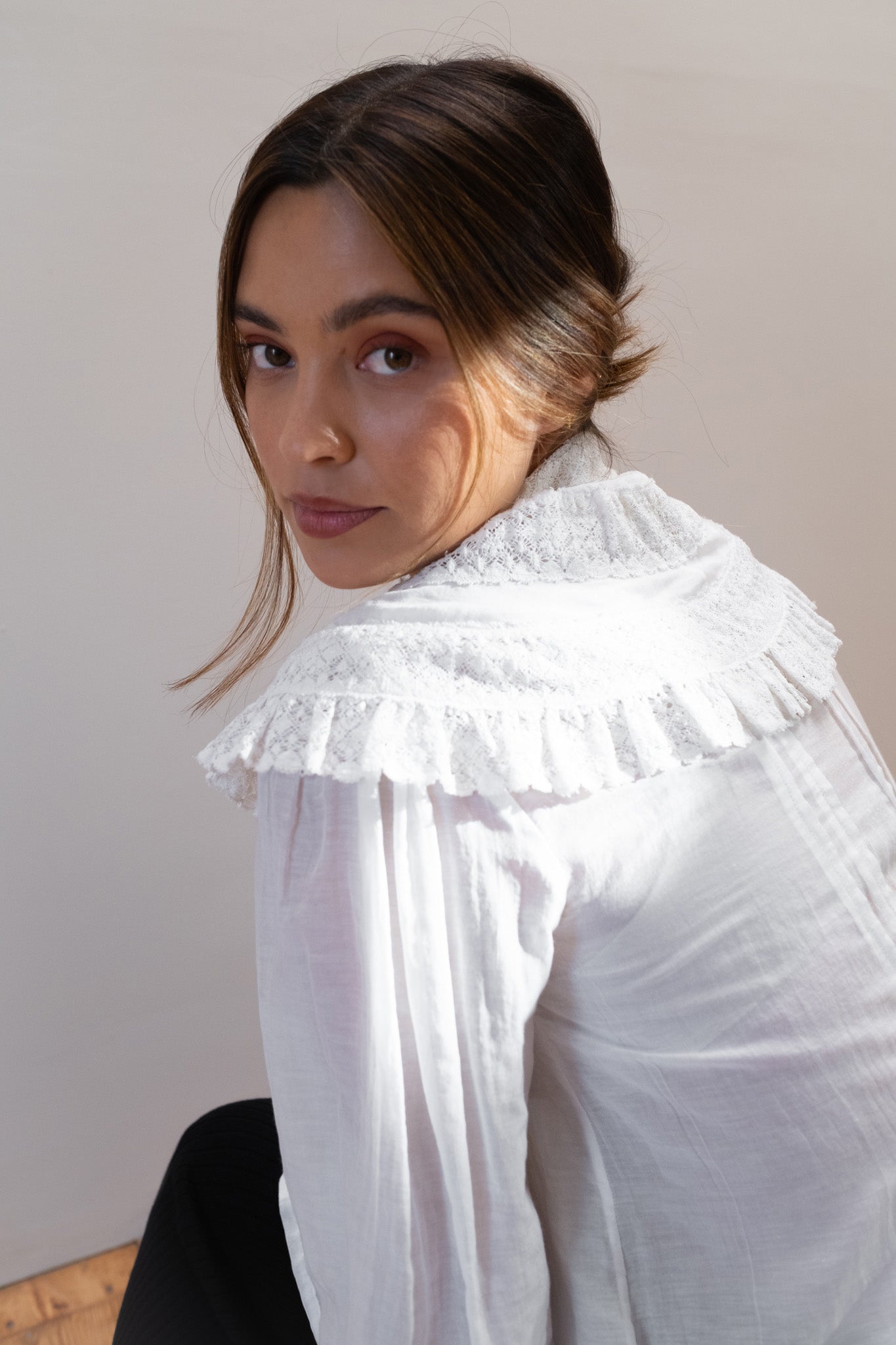 MAYA BLOUSE | bone | organic