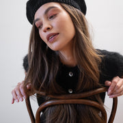 COTTON BERET | noir