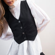 FARRA VEST | noir | organic