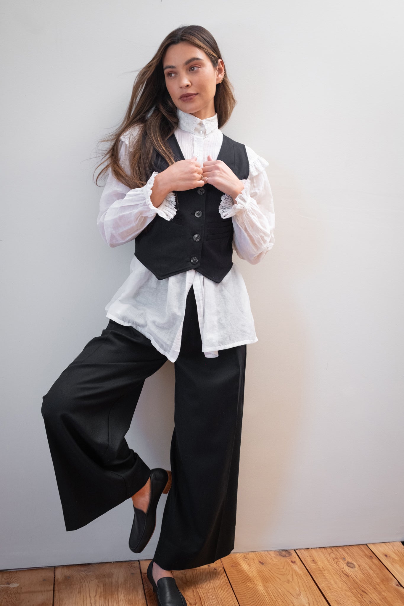 FARRA VEST | noir | organic – Maria Stanley