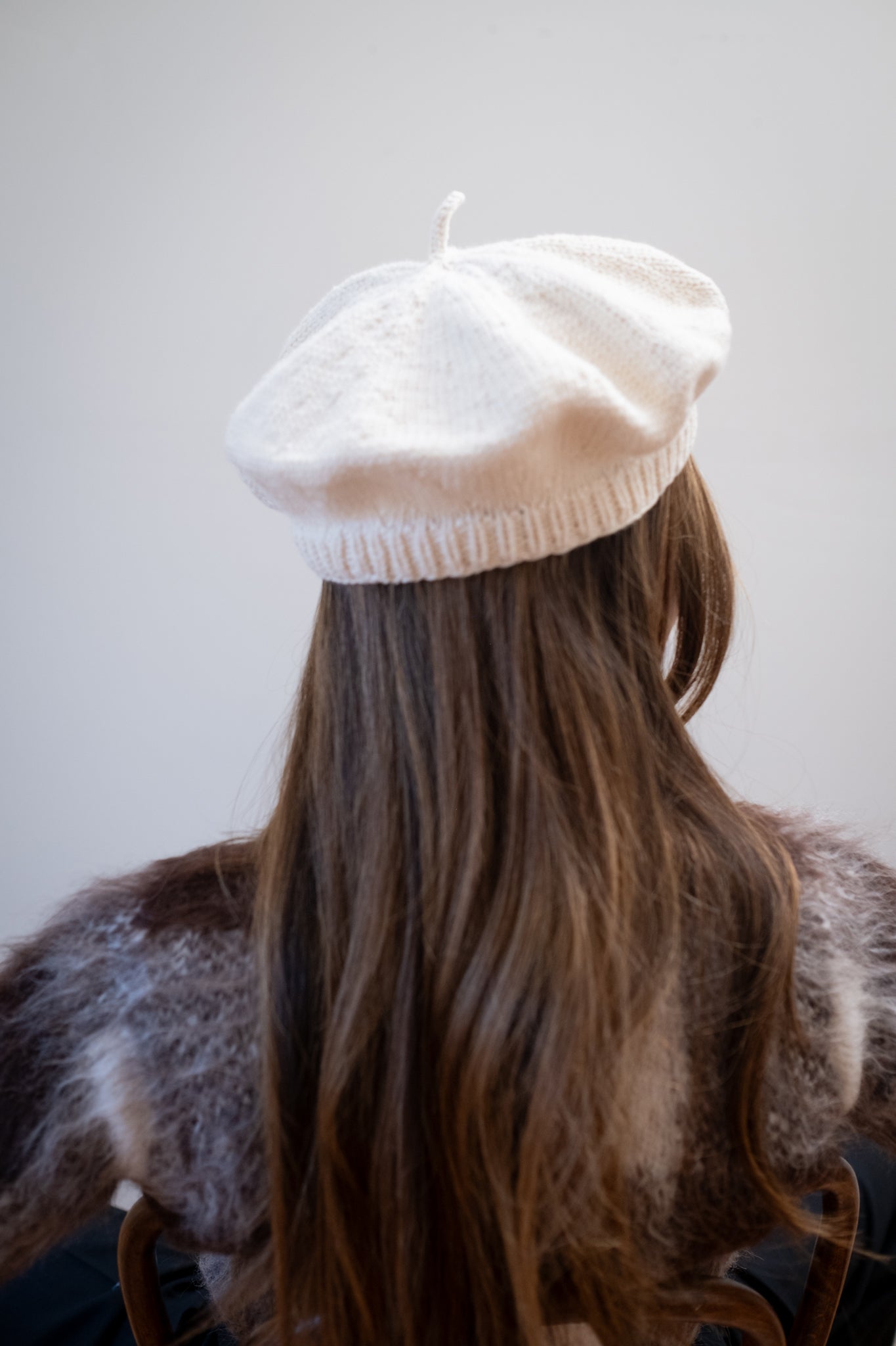 COTTON BERET | ecru
