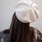 COTTON BERET | ecru