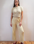 RIBBED GALLO PANT | pear