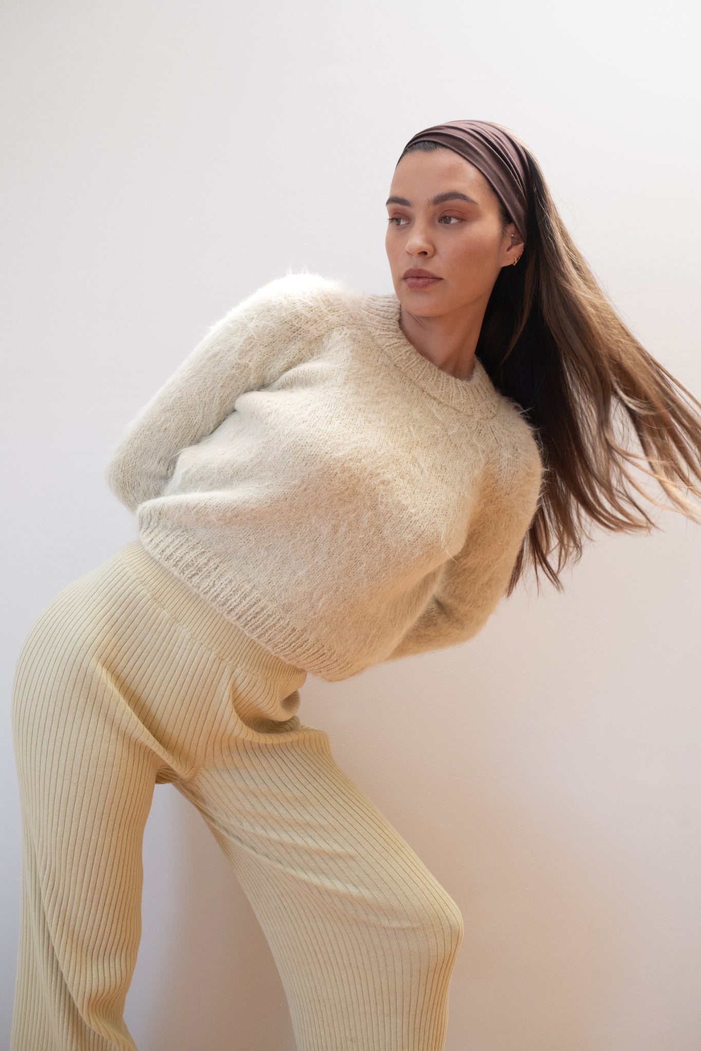 RIBBED GALLO PANT | pear