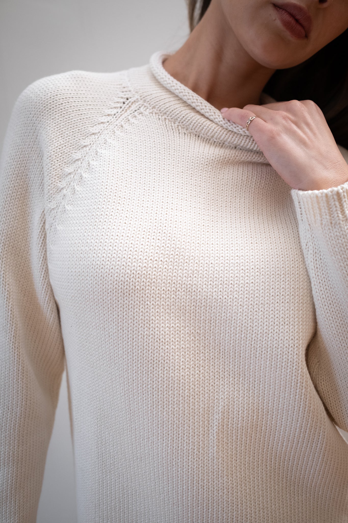 CHUNKY OVERSIZED JUMPER | ecru