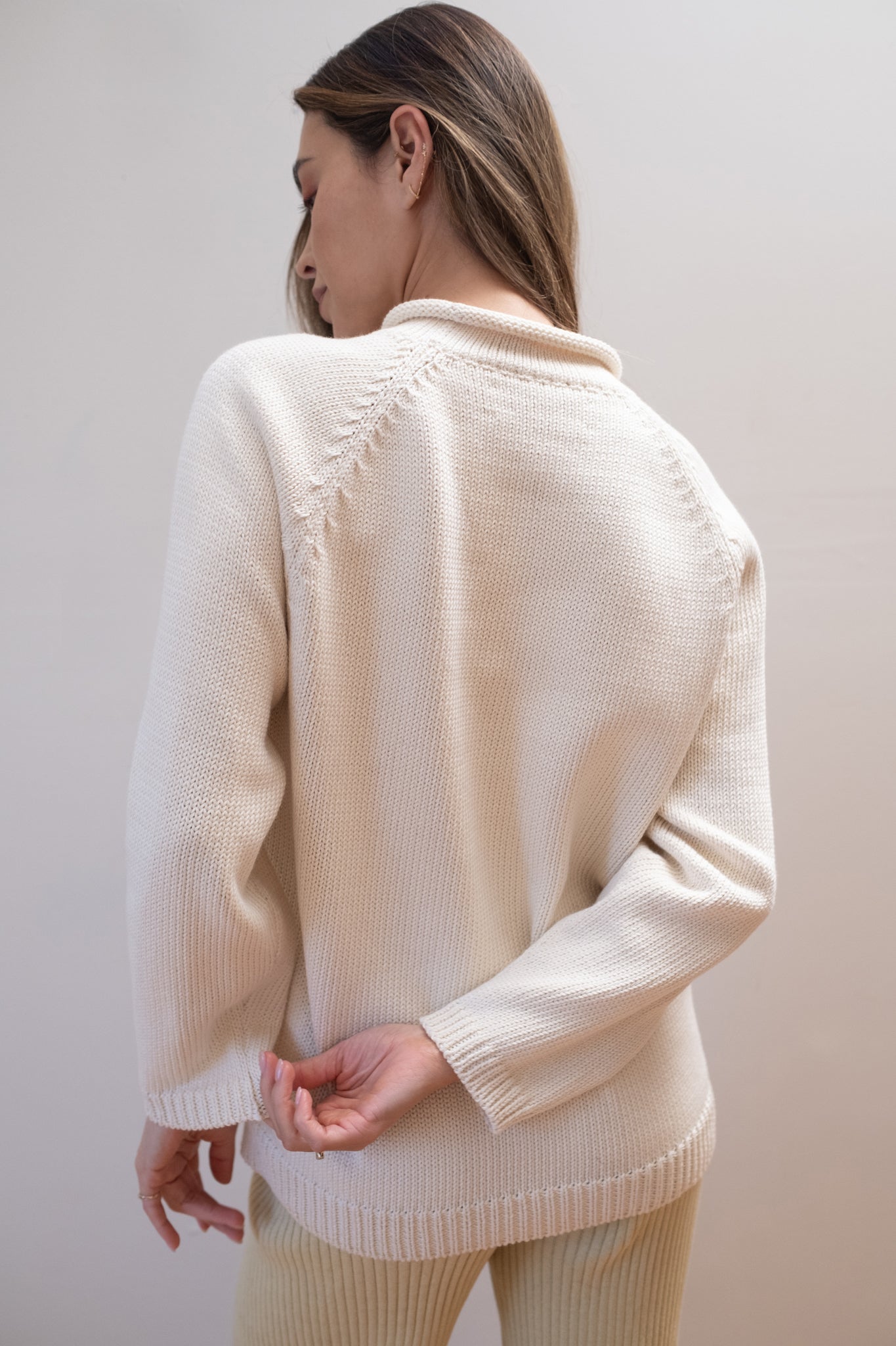 CHUNKY OVERSIZED JUMPER | ecru