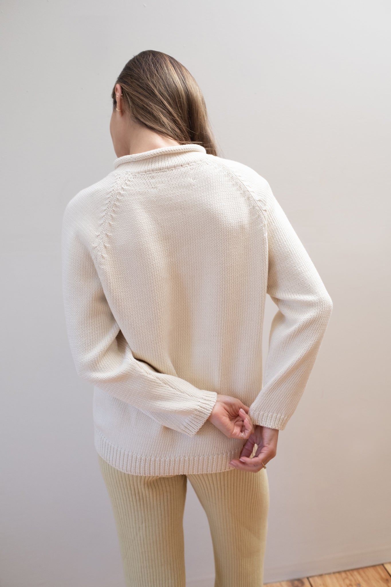 CHUNKY OVERSIZED JUMPER | ecru