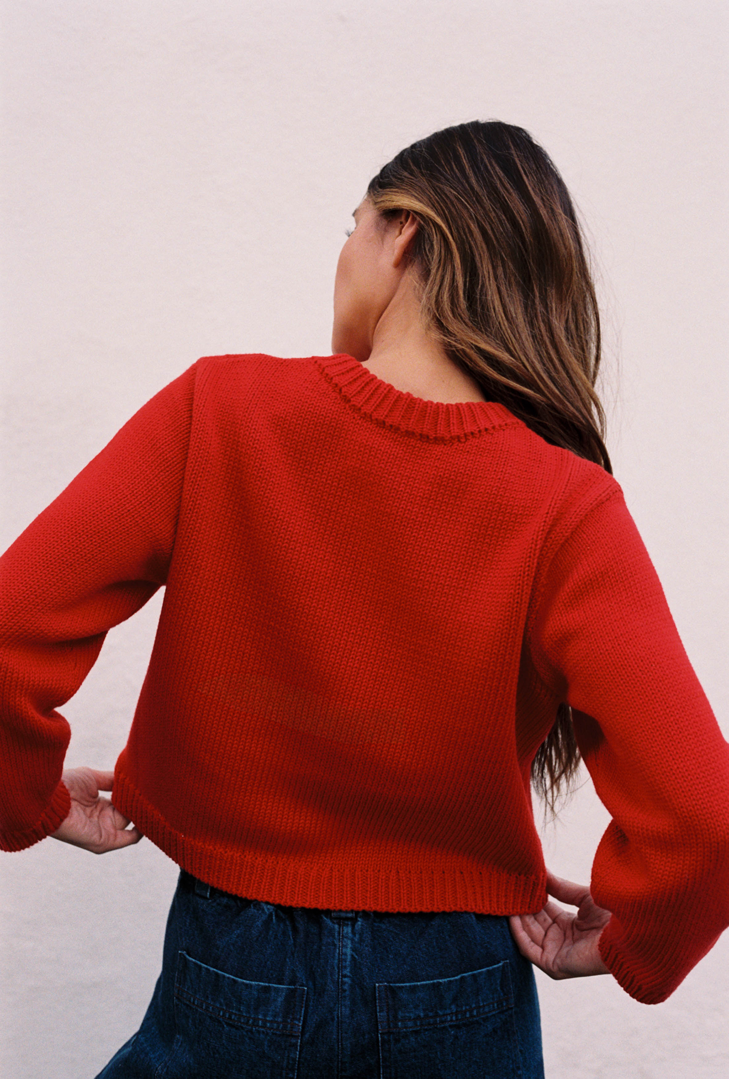 CHUNKY COTTON CARDI | piquillo