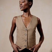 FARRA VEST | houndstooth