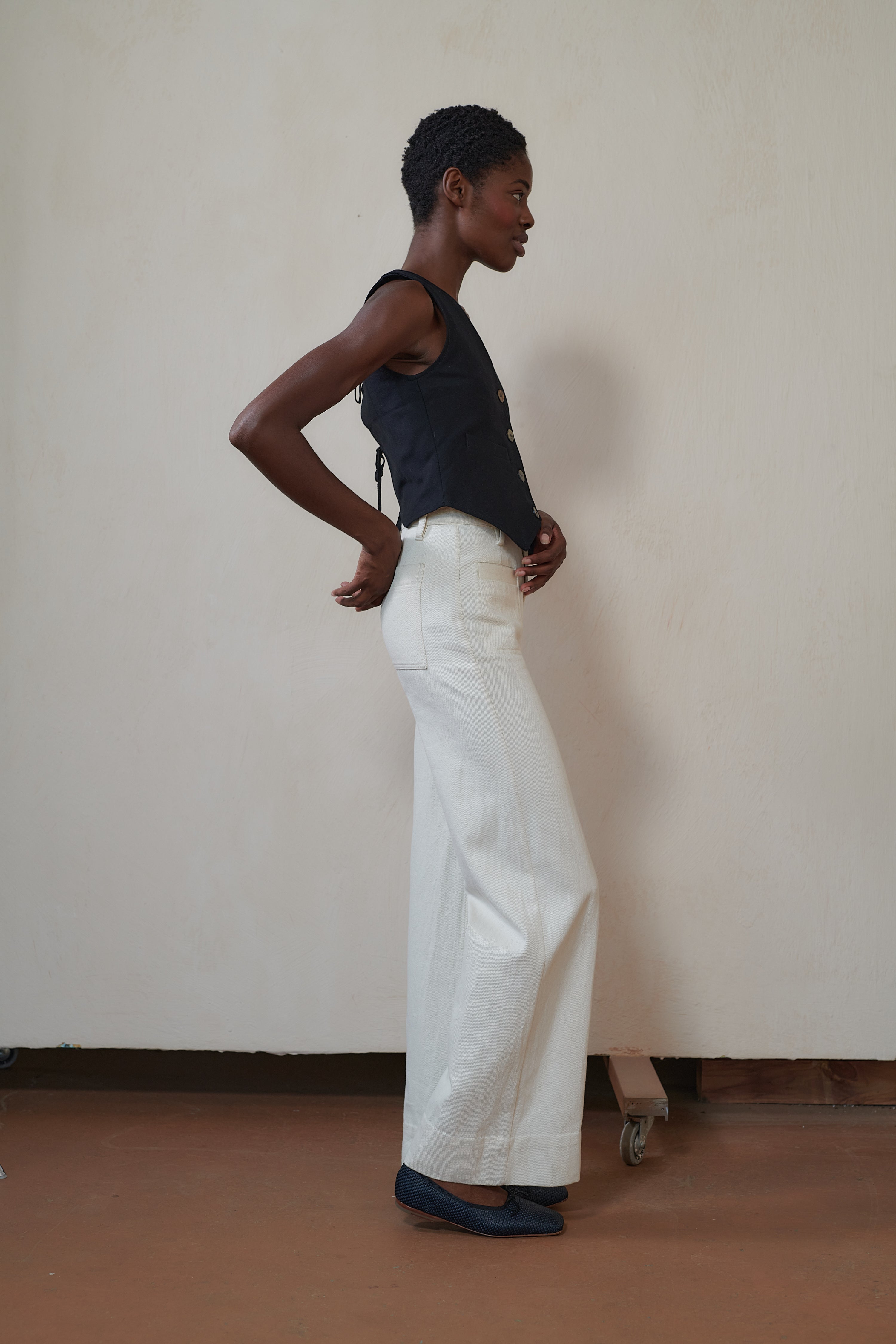 SOFT HANK PANT | bone – Maria Stanley