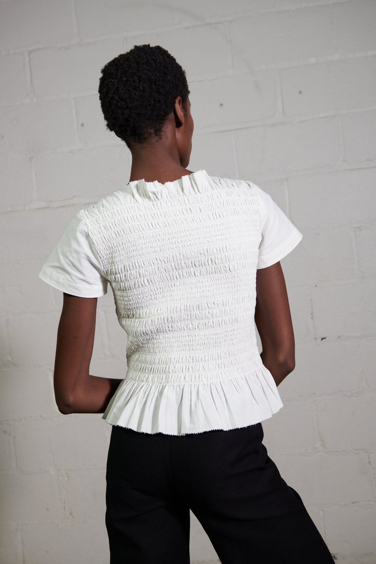 FERNE REVERSIBLE TOP 2.0 | bone | organic + earth dyed