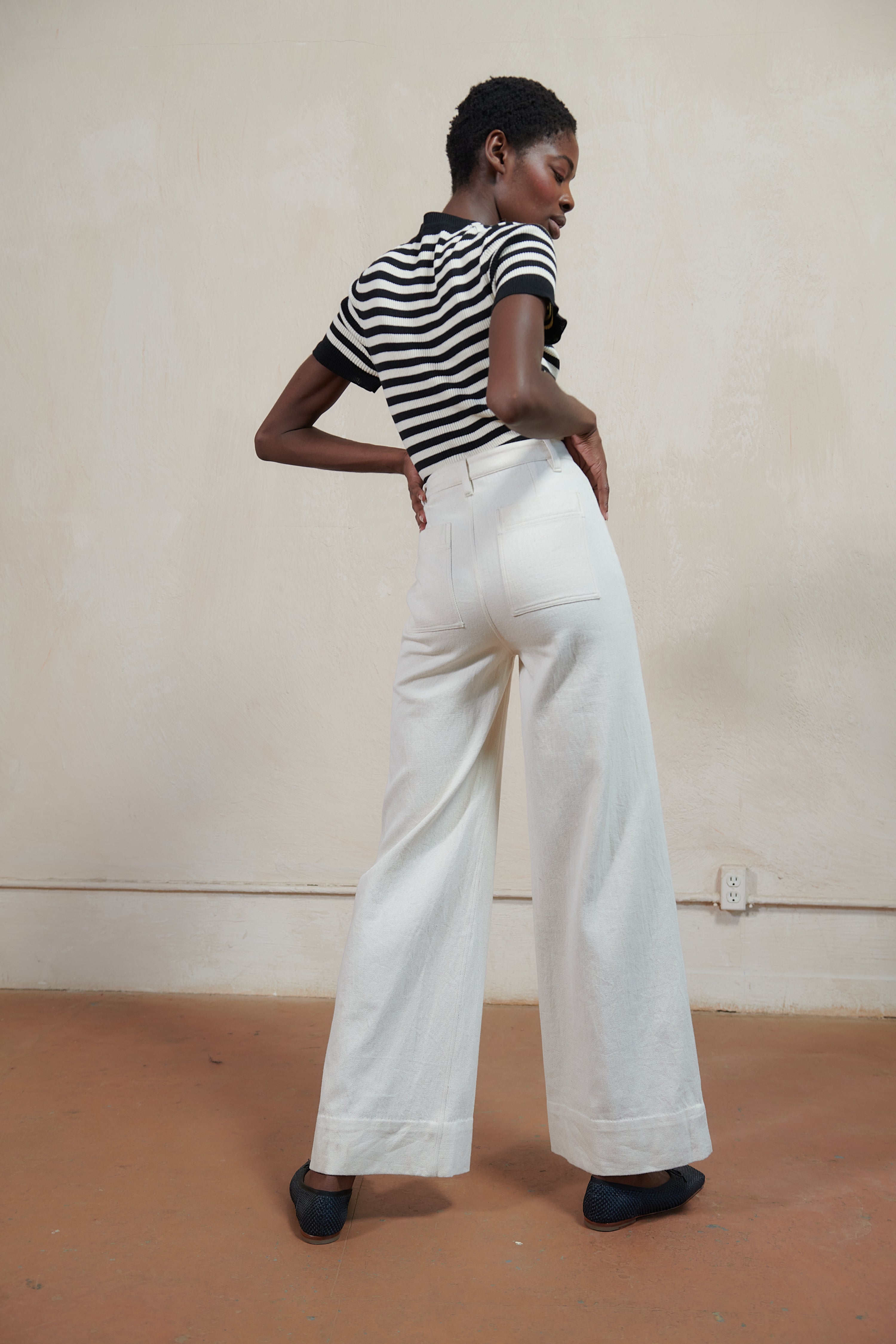 SOFT HANK PANT | bone – Maria Stanley