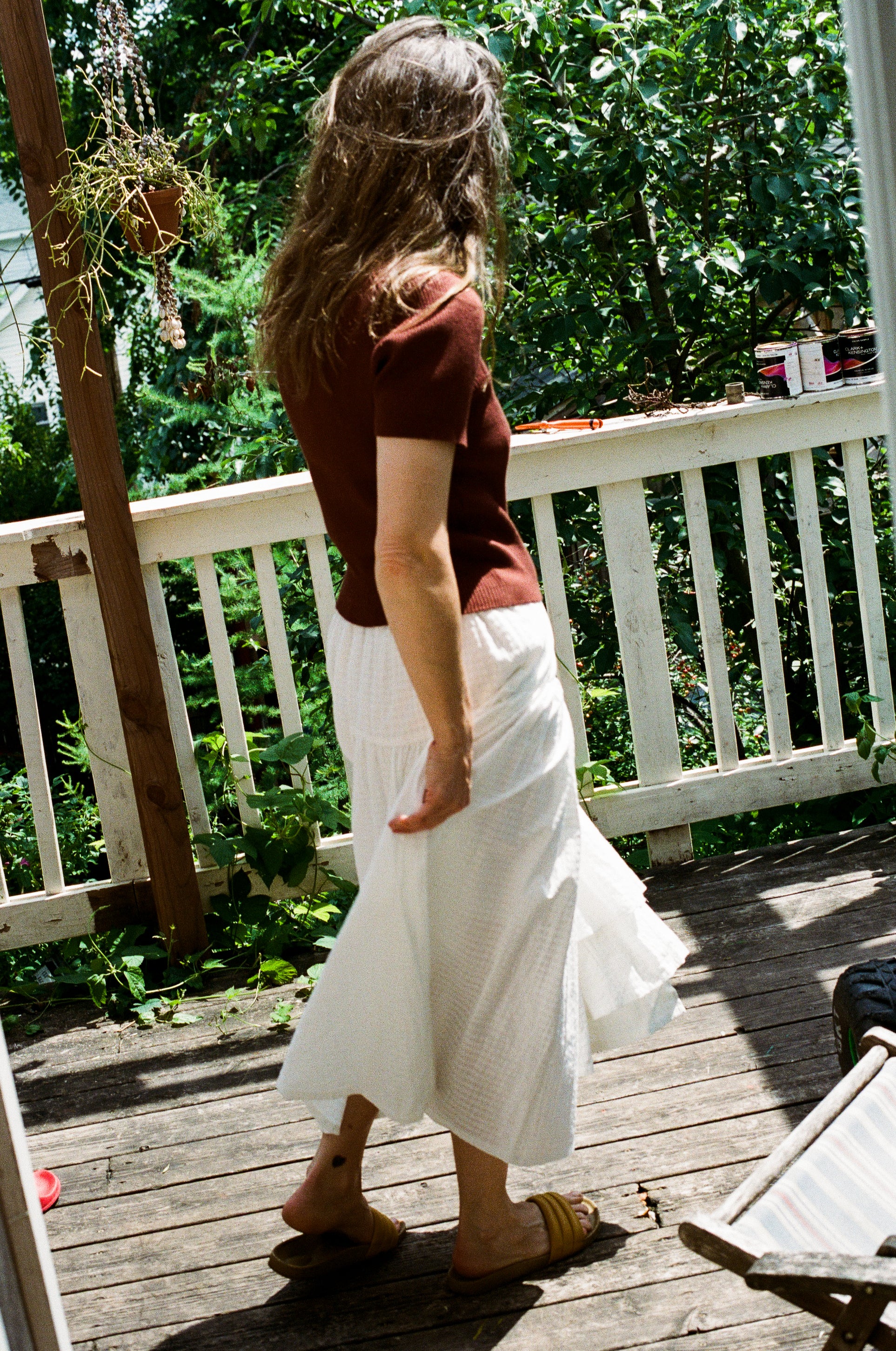 RUIE SKIRT | salt gingham | organic