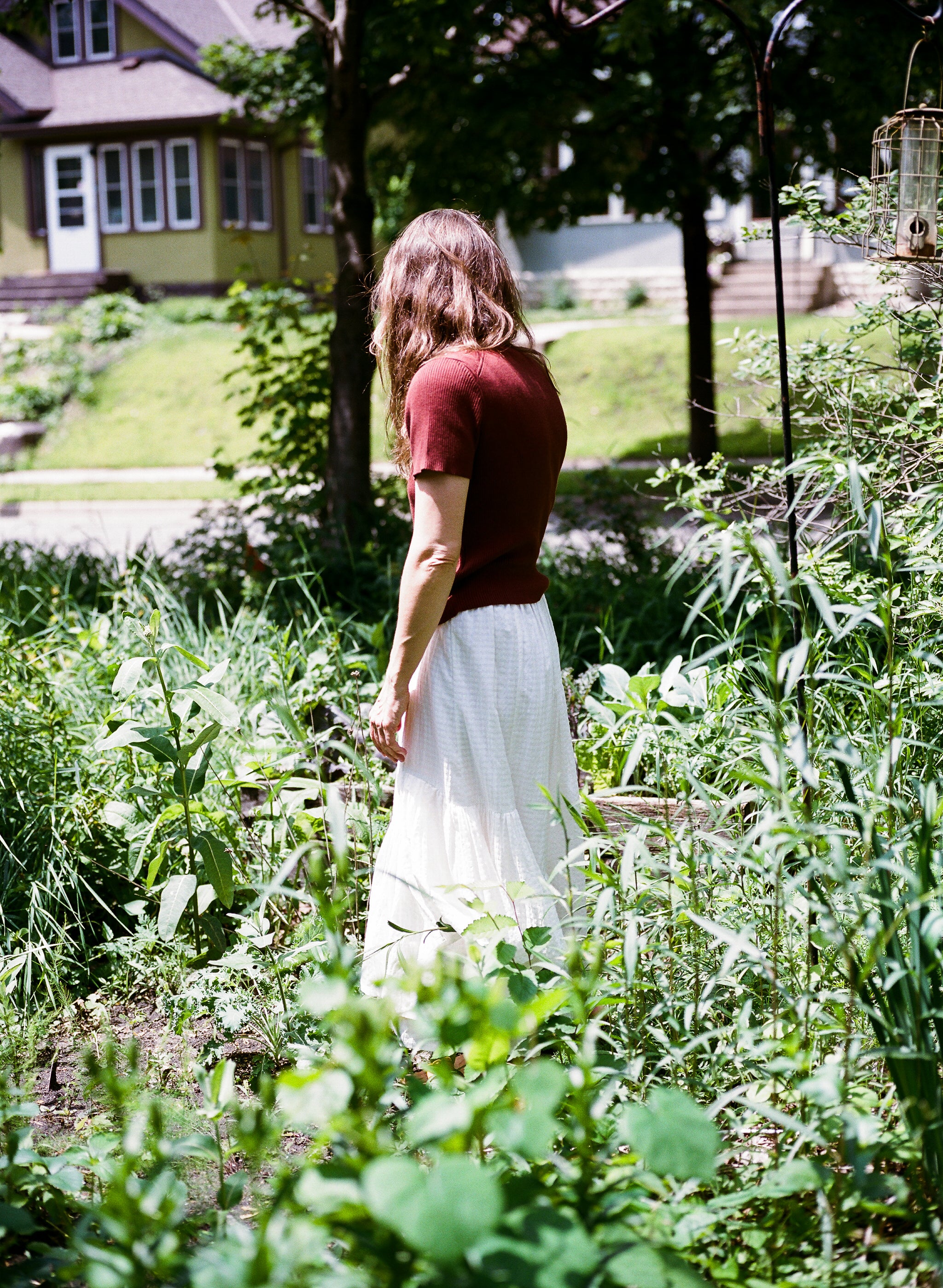 RUIE SKIRT | salt gingham | organic