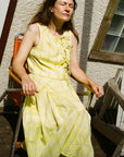 TAHINI TOP | citron plaid | organic