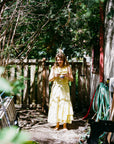 TAHINI TOP | citron plaid | organic