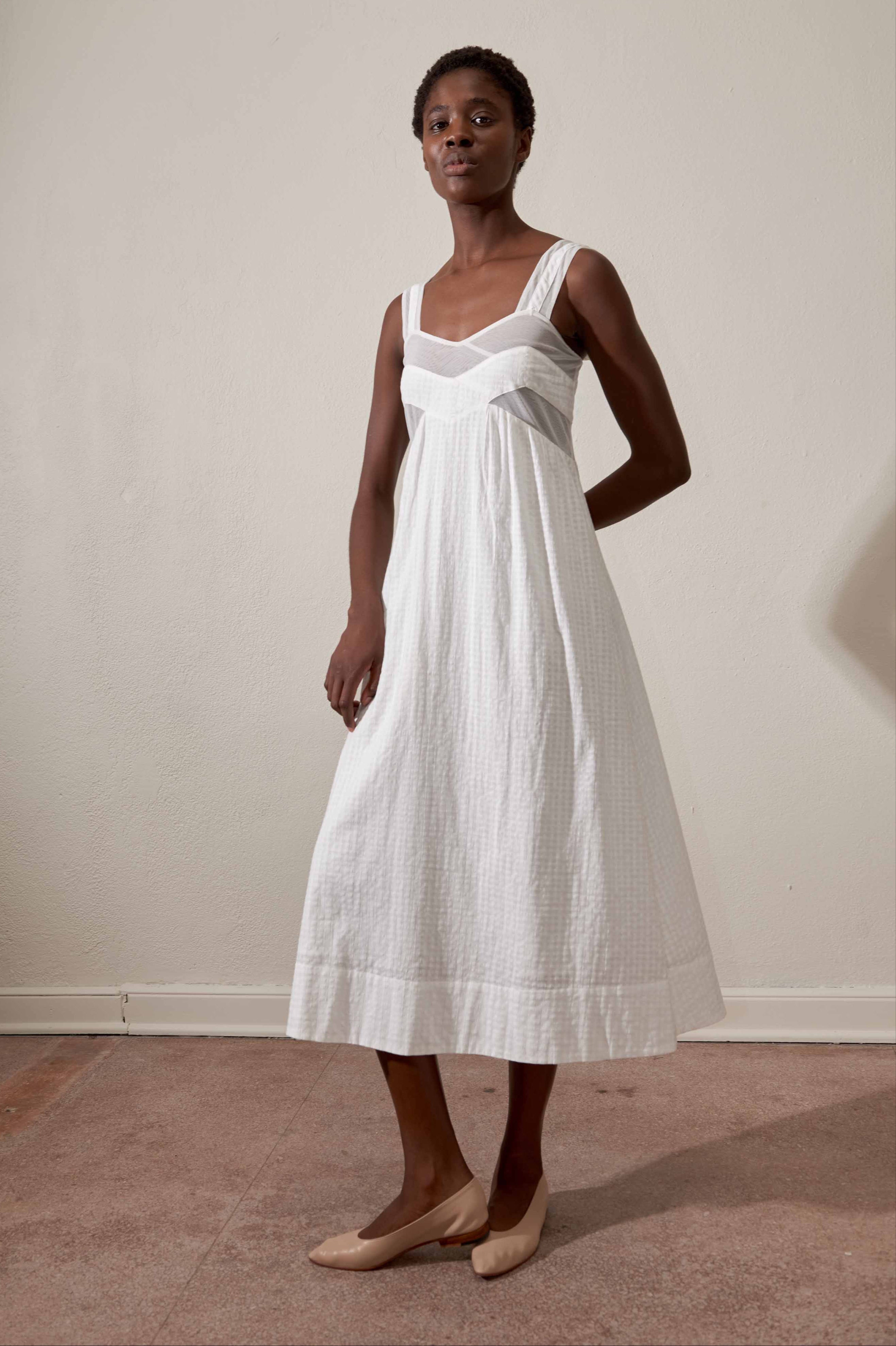 HENRETTA DRESS | salt gingham | organic