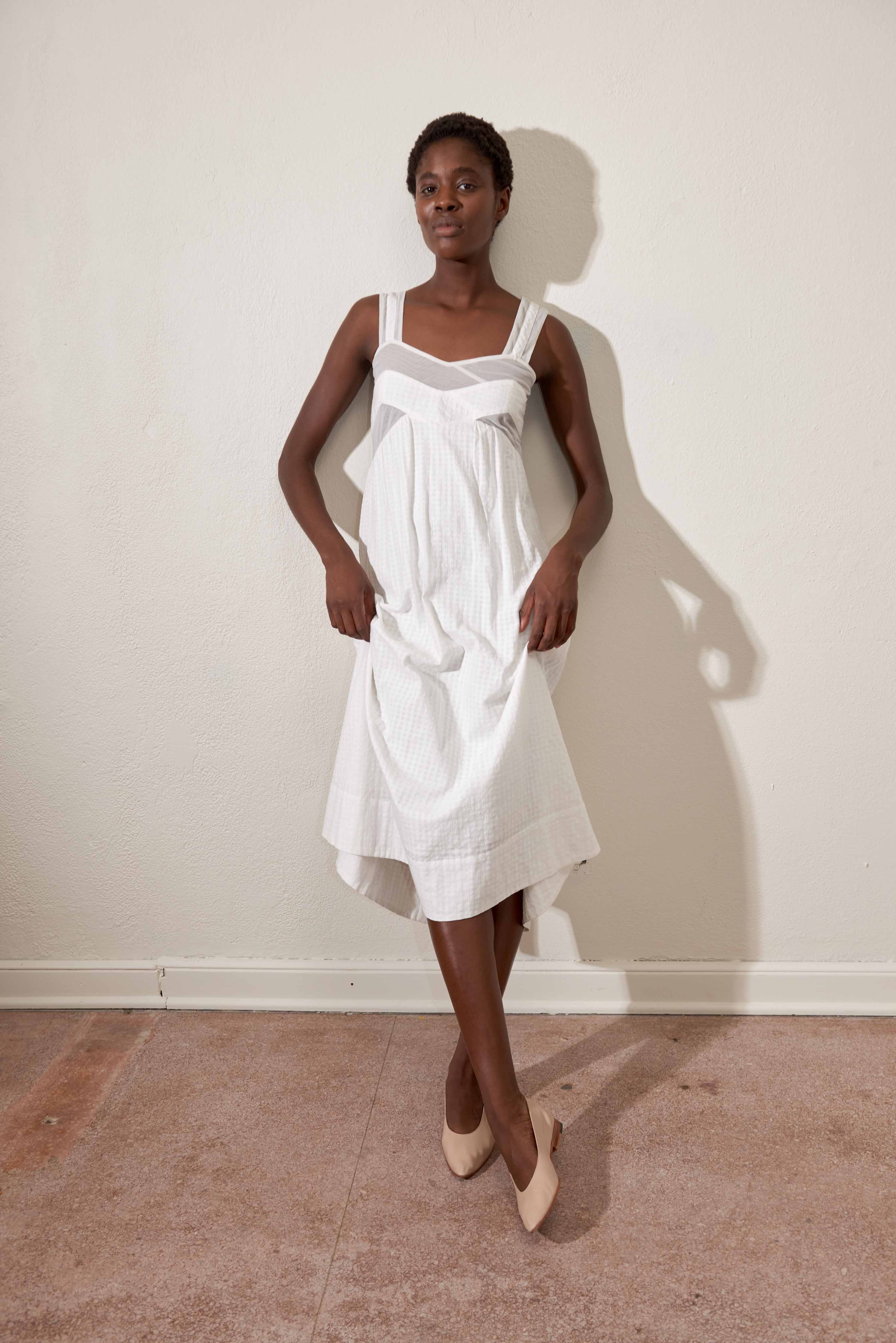 HENRETTA DRESS | salt gingham | organic