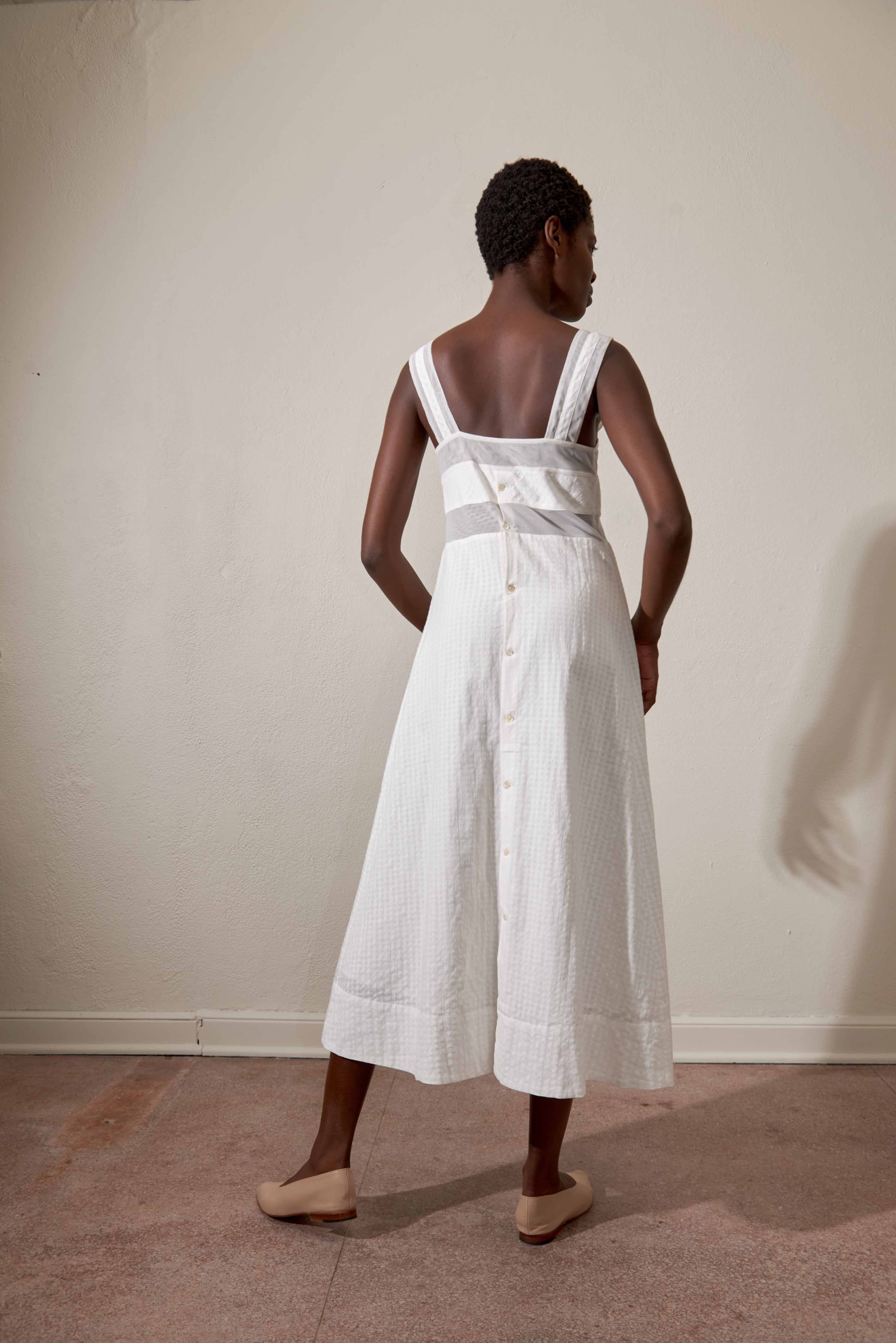 HENRETTA DRESS | salt gingham | organic