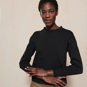LONG SLEEVE TEE | noir | organic