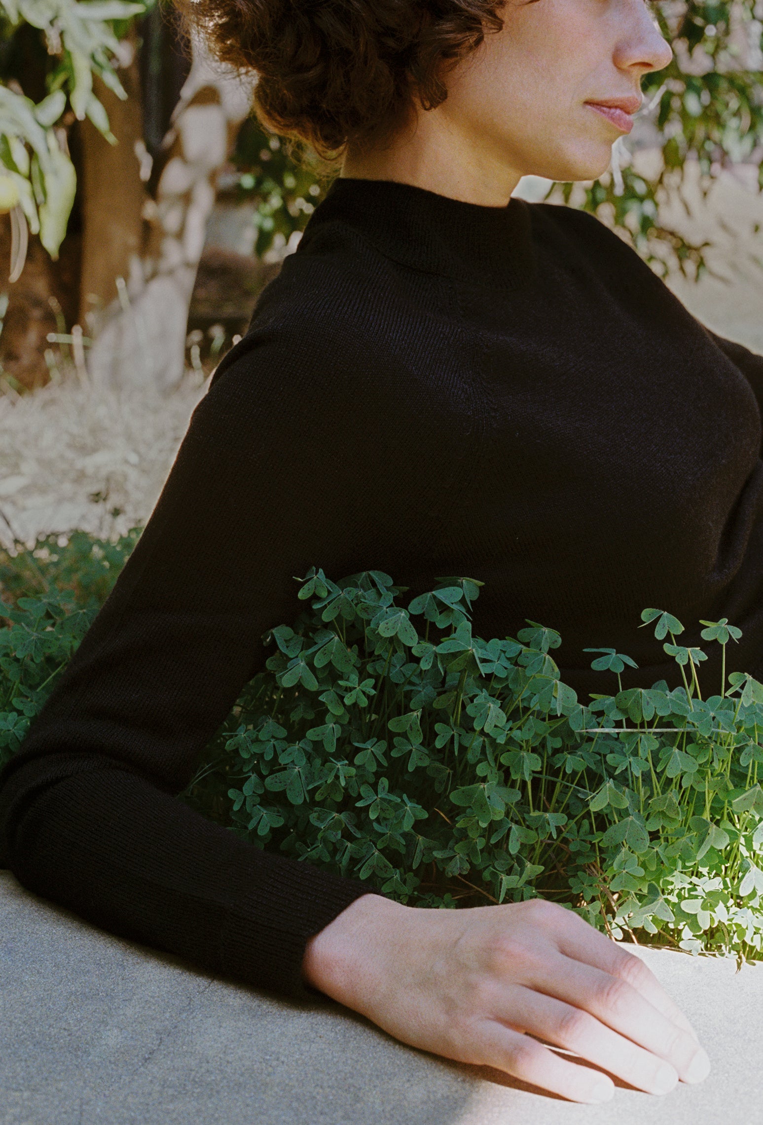 ALPACA TURTLENECK SWEATER | noir