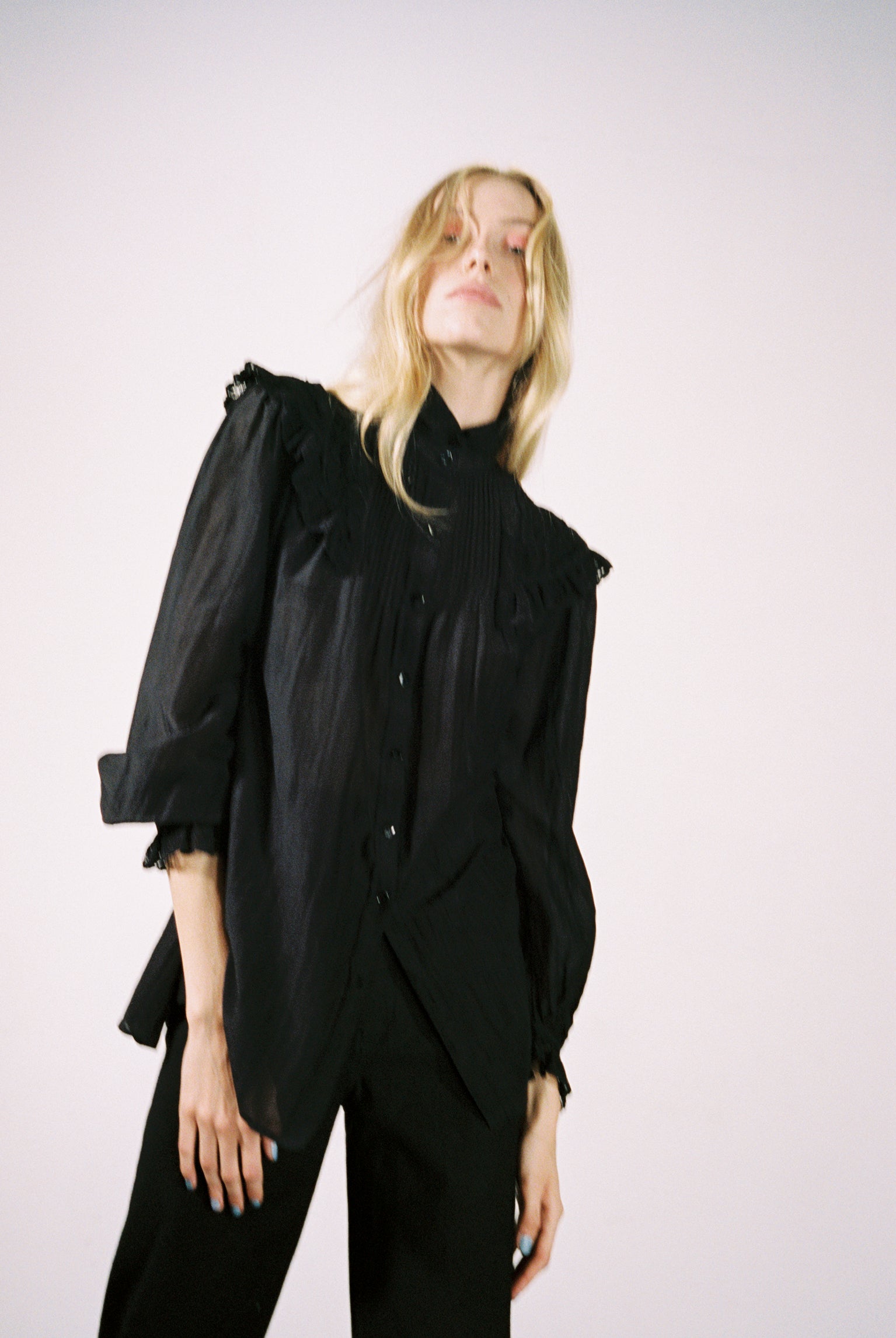 MAYA BLOUSE | noir | organic
