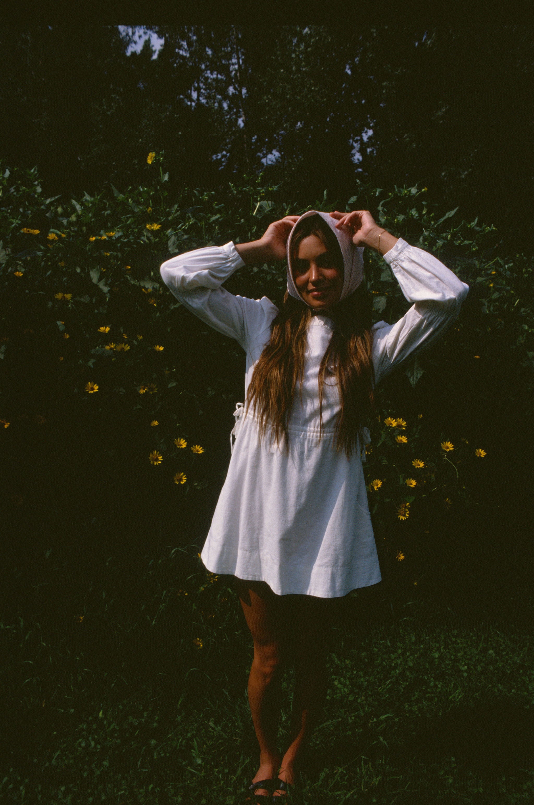 HEDDA DRESS | bone | organic + earth dyed