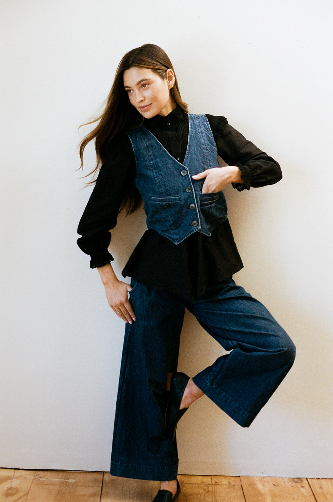 MAYA BLOUSE | noir | organic