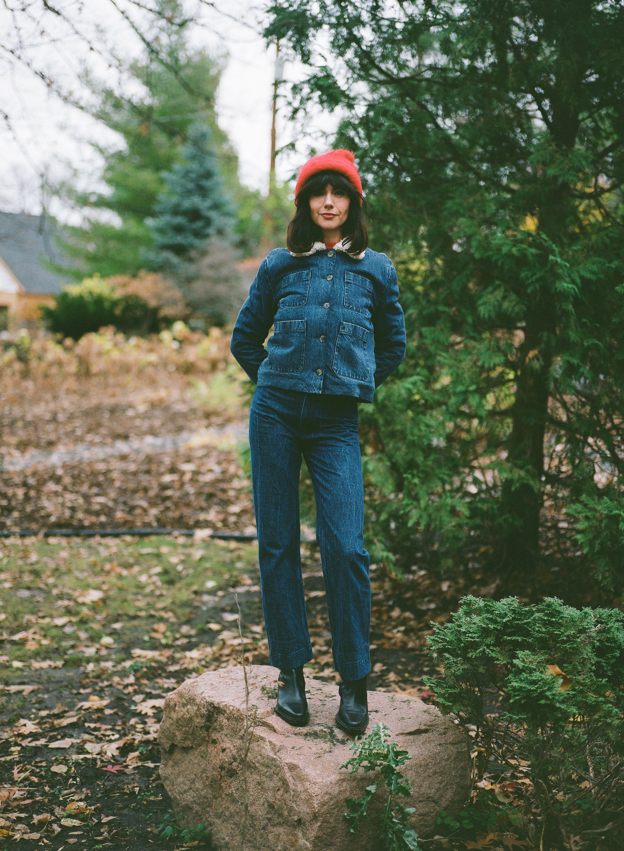 MILO JACKET | denim | organic + earth dyed – Maria Stanley