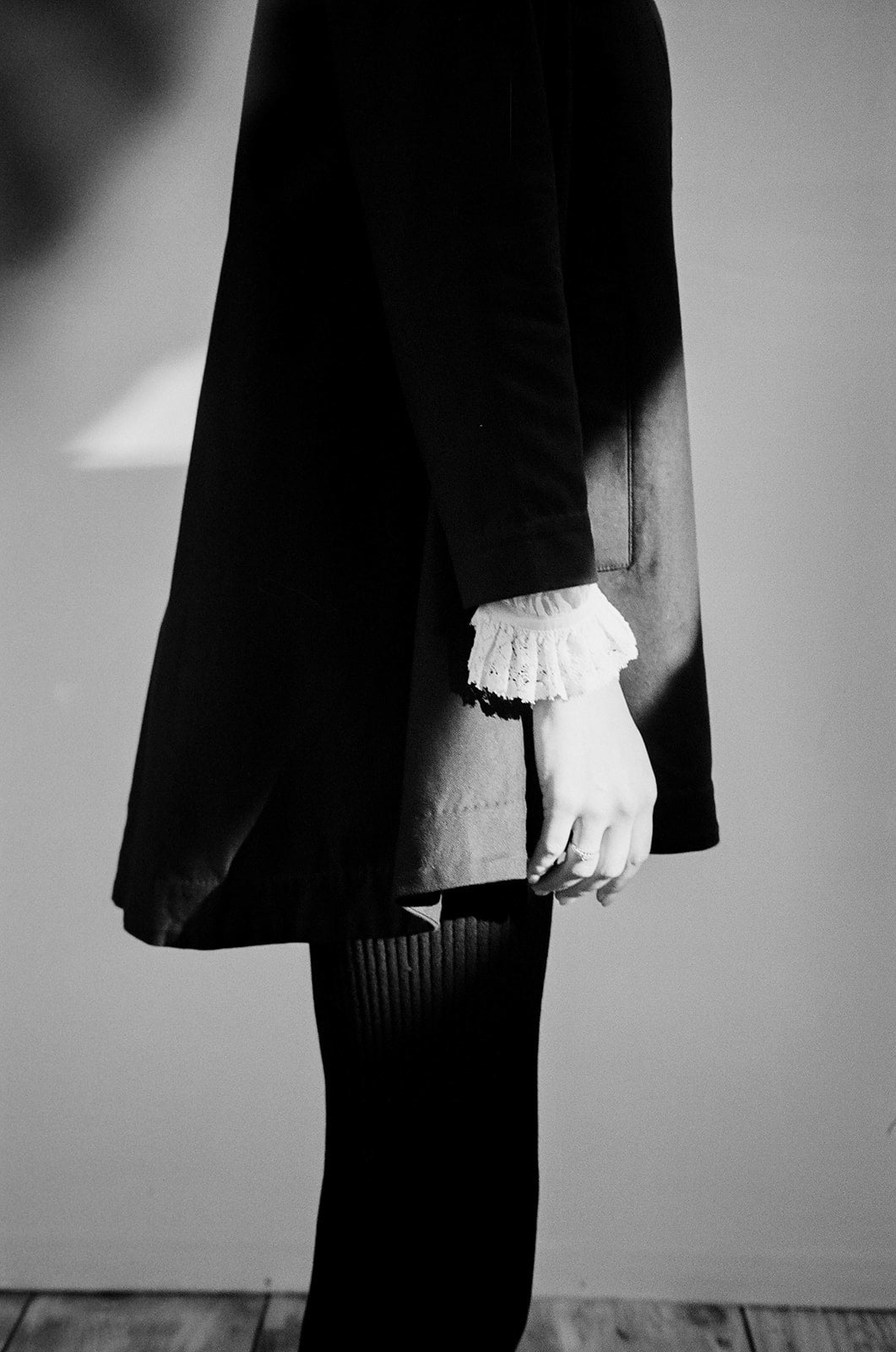 RIBBED GALLO PANT | noir