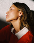 OFELIA KNIT TOP | piquillo + ecru collar