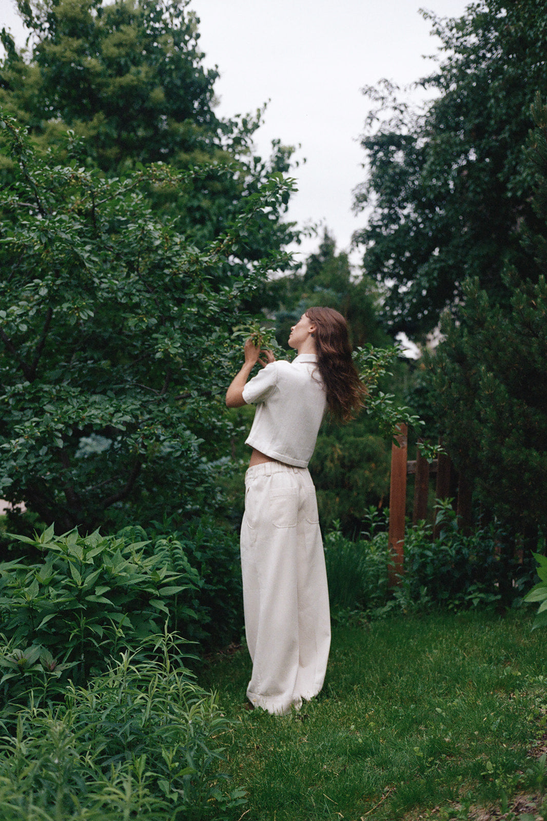 SEBASTIAN TOP | bone denim | organic + undyed