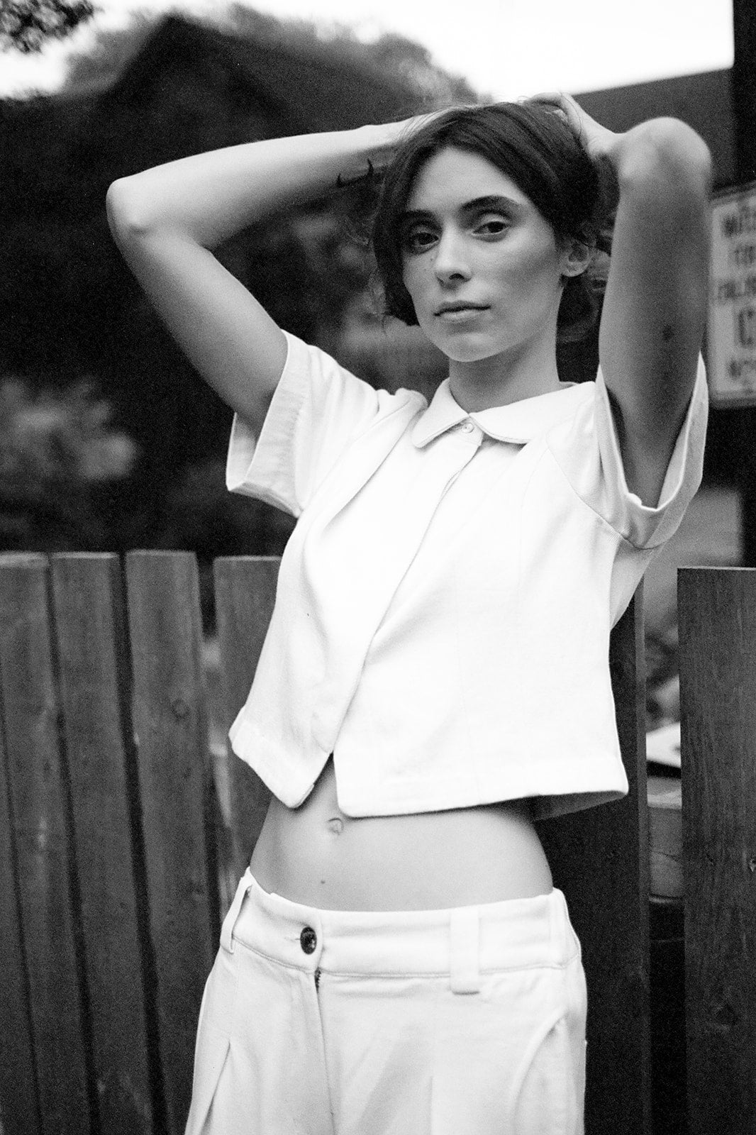 SEBASTIAN TOP | bone denim | organic + undyed