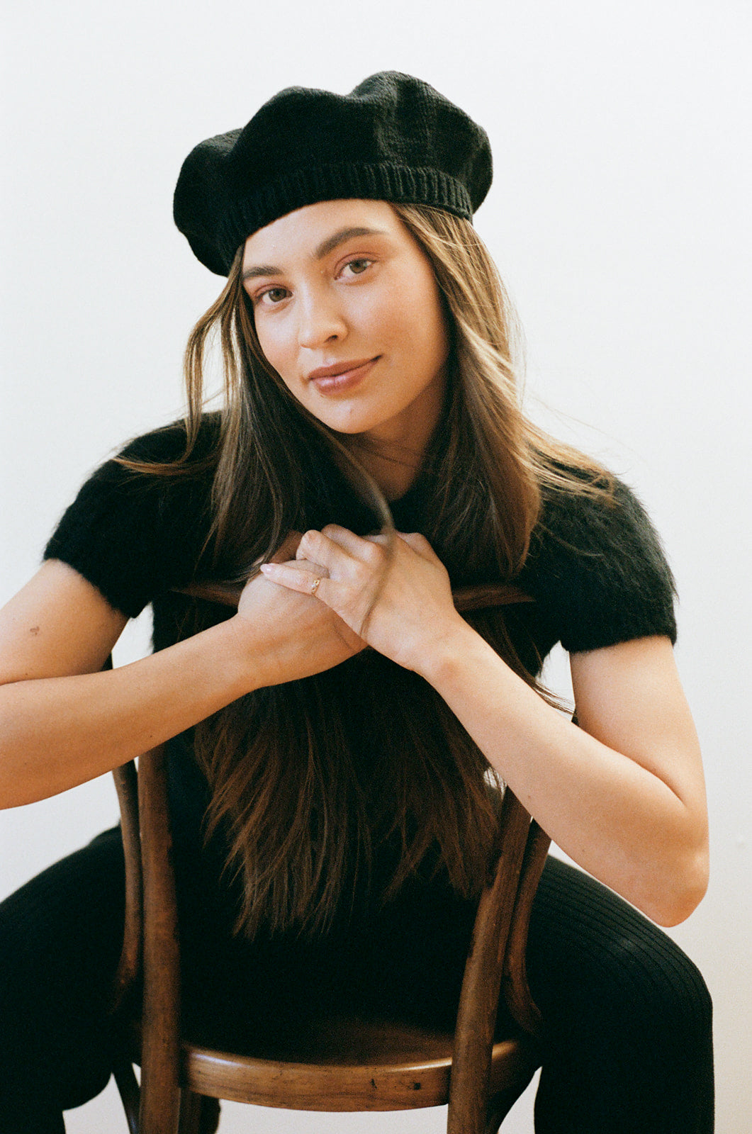 COTTON BERET | noir