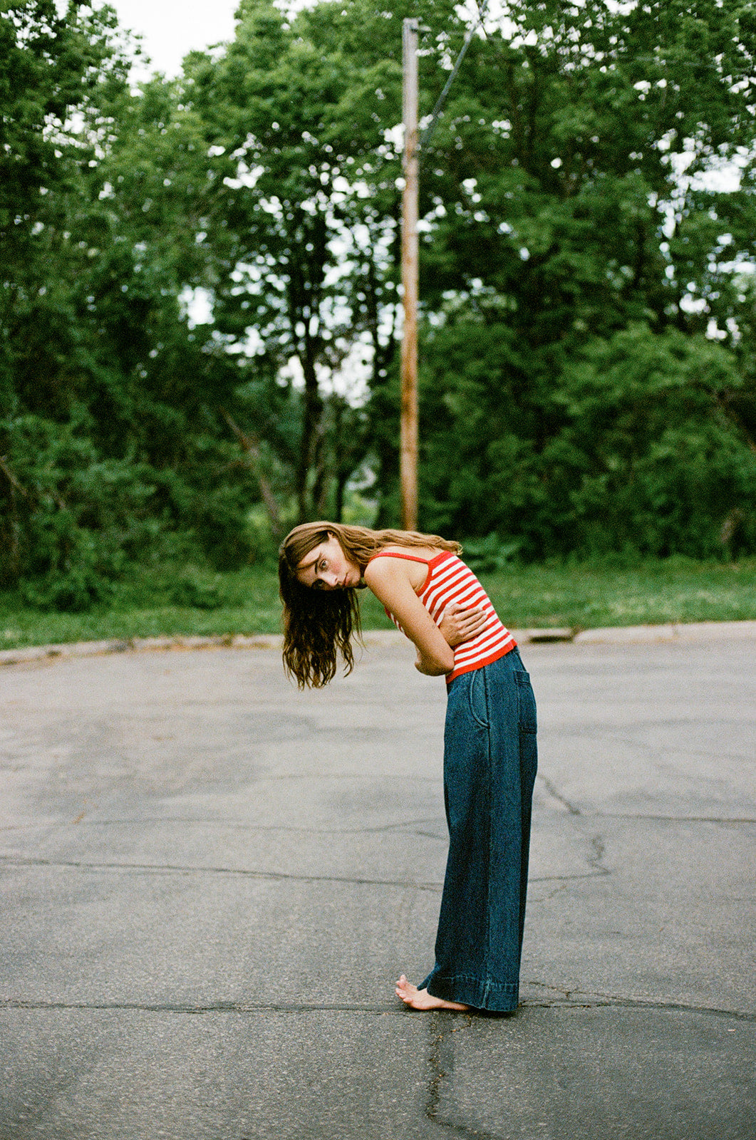 ANU RIBBED TANK | piquillo stripe | organic