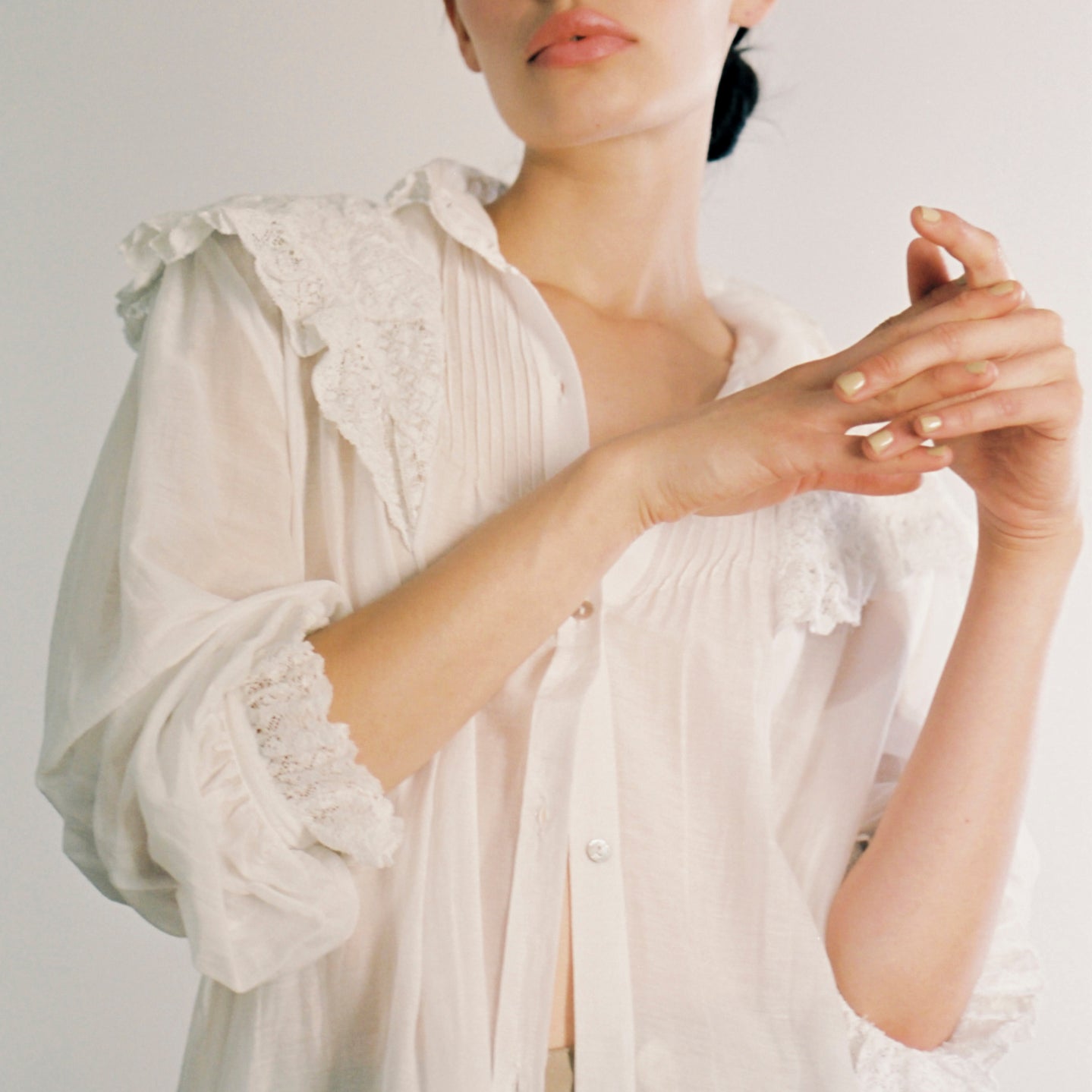 MAYA BLOUSE | bone | organic